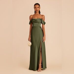 Birdy Grey Strapless Olive Green Mia Dress